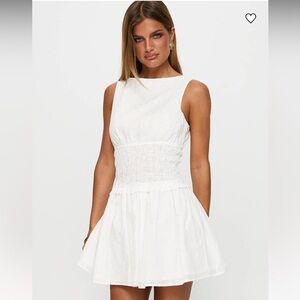 Princess Polly Yennifer Shirred Broiderie Mini Dress